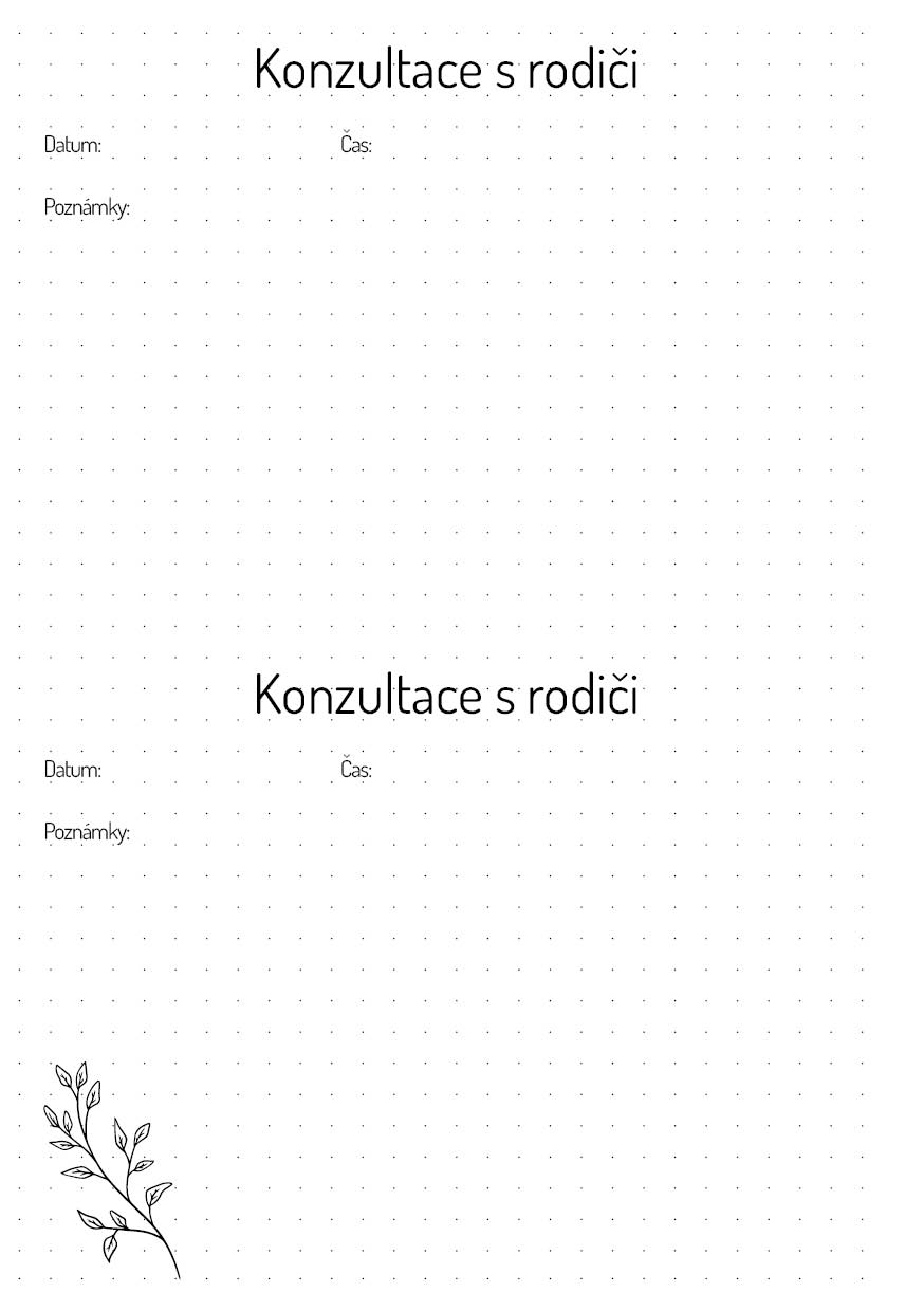 Konzultace s rodiči